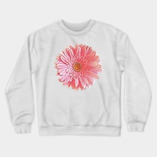 Pink Gerbera Daisy Crewneck Sweatshirt